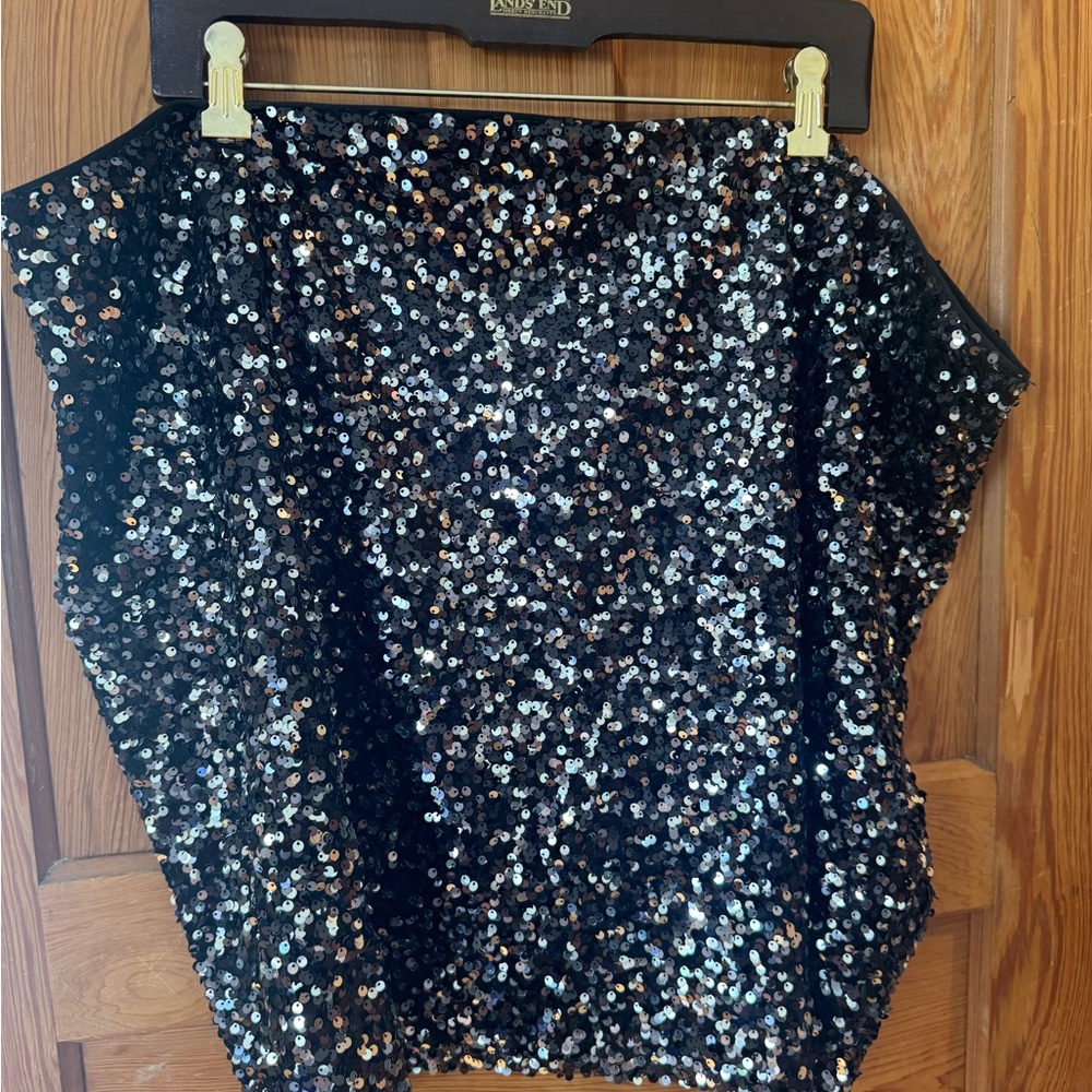 Sequin Black Women's Skirt